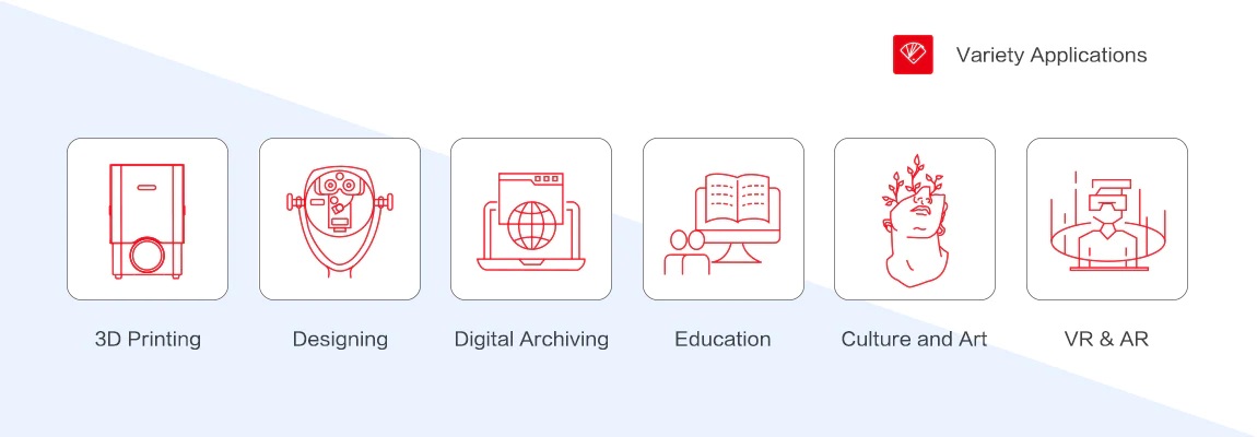 Ручний кольоровий 3D-сканер Shining 3D Einstar - застосування